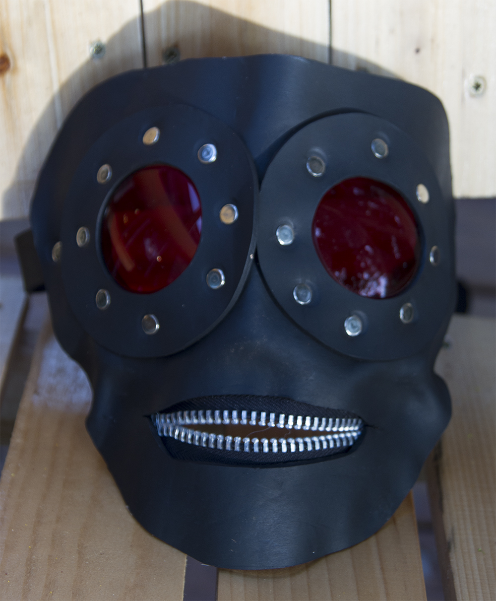 black leather gimp mask